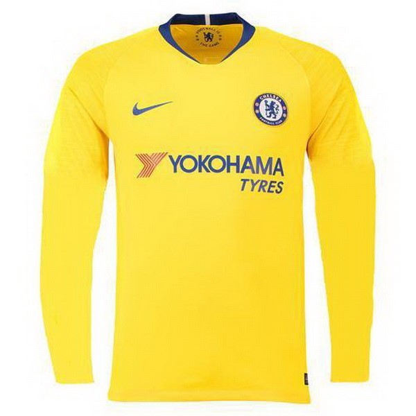 Camiseta Chelsea Segunda equipación ML 2018-2019 Amarillo